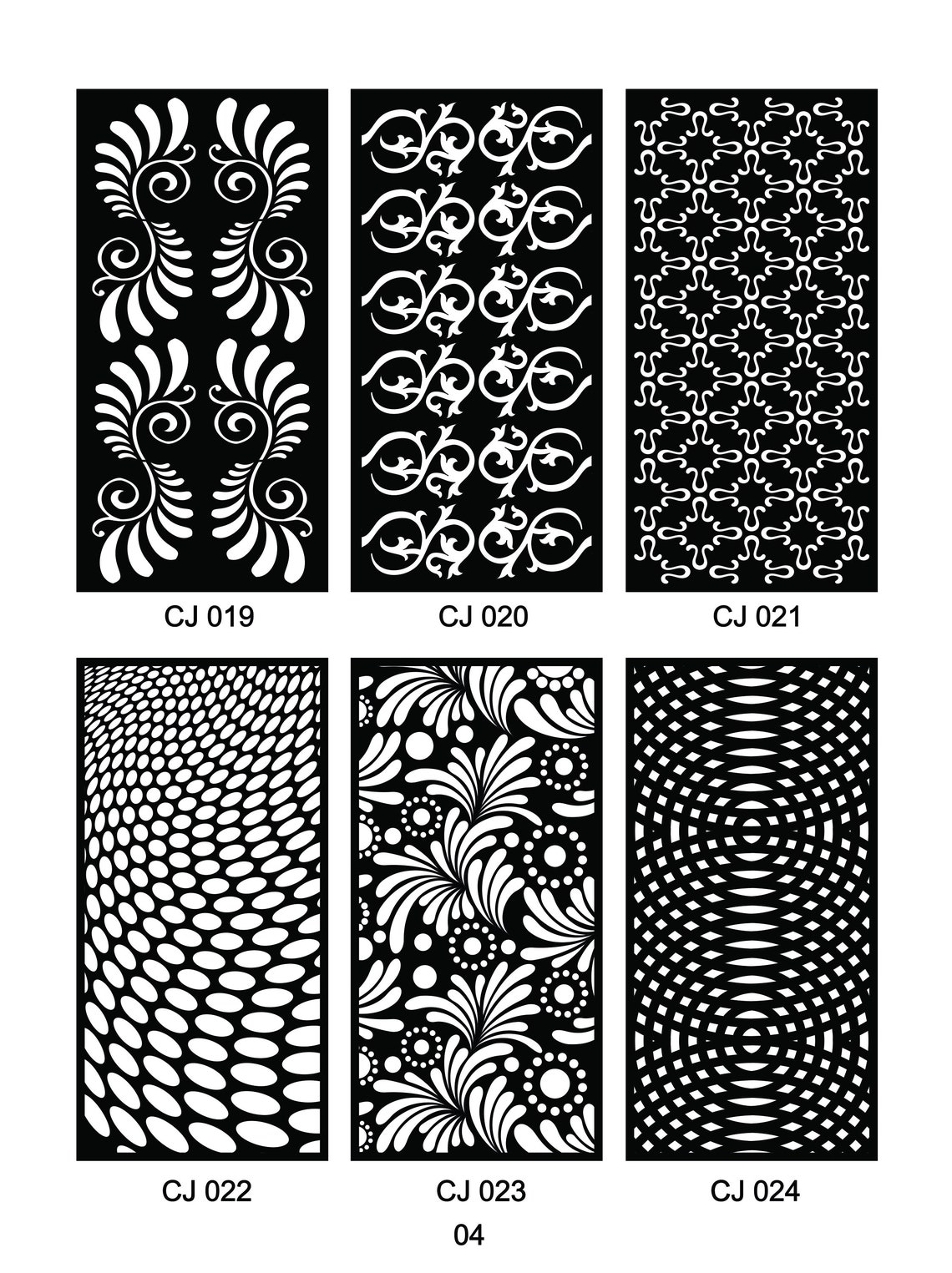 DXF Patterns File | Privacy Screen | Vinyl Decor | Panel Templates ...