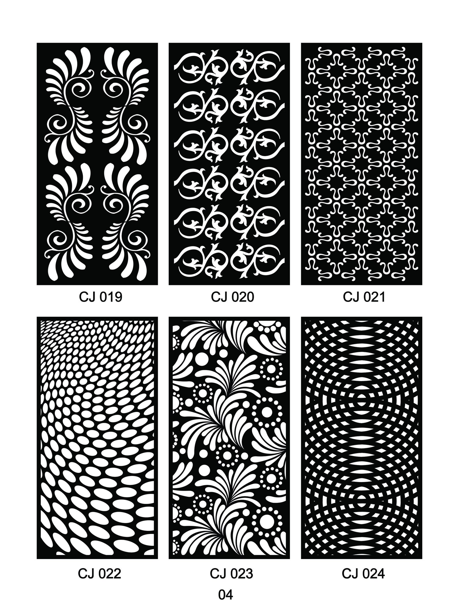 DXF Patterns File Privacy Screen Vinyl Decor Panel | Etsy