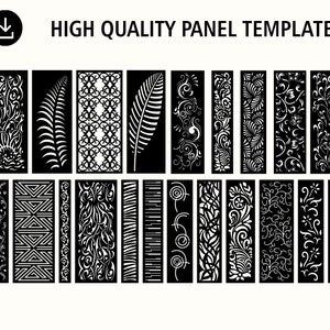 Room Divider | Privacy Screen | Decorative Panel | Stencil | Wall Handing | Laser cut | Plasma Dxf | instant download | digital download.