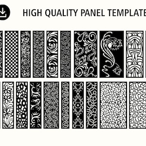 Intricate Geometric Pattern Decorative Panel DXF Design