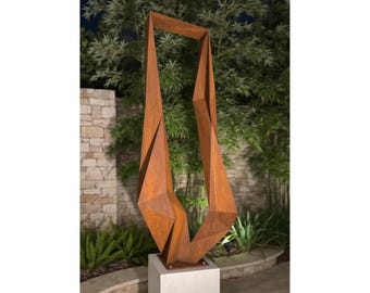 Modern Abstract Geometric Metal Sculptures DXF Files For CNC Laser Cutting Decorative 3D Wall Art Contemporary Indoor Outdoor Garden Statues