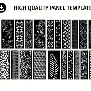 Room Divider | Privacy Screen | Decorative Panel | Stencil | Wall Handing | Laser cut | Plasma Dxf | instant download | digital download.