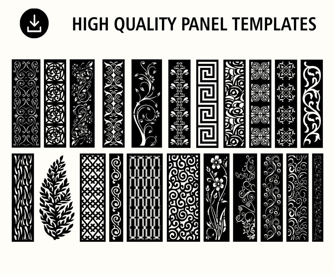 DXF Patterns File Privacy Screen Vinyl Decor Panel - Etsy