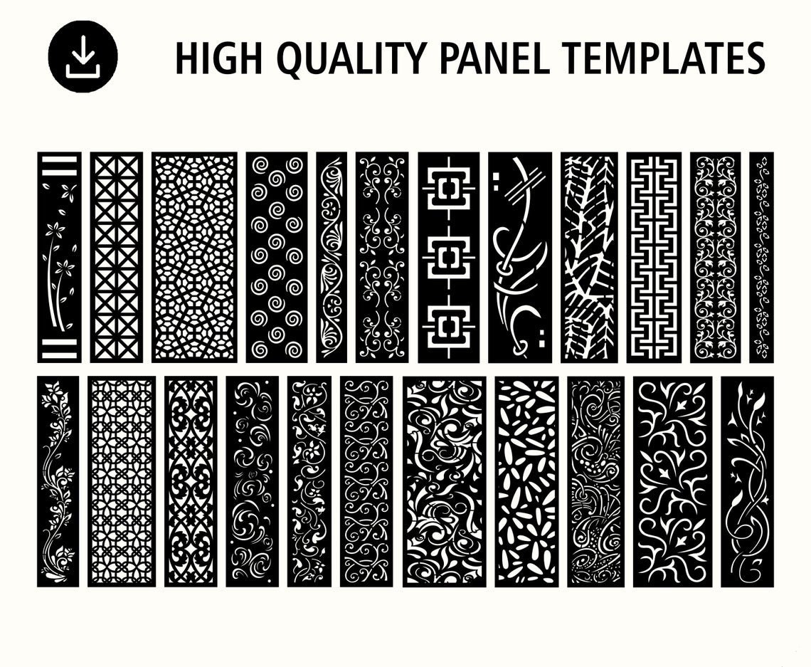 DXF Patterns File Privacy Screen Vinyl Decor Panel - Etsy