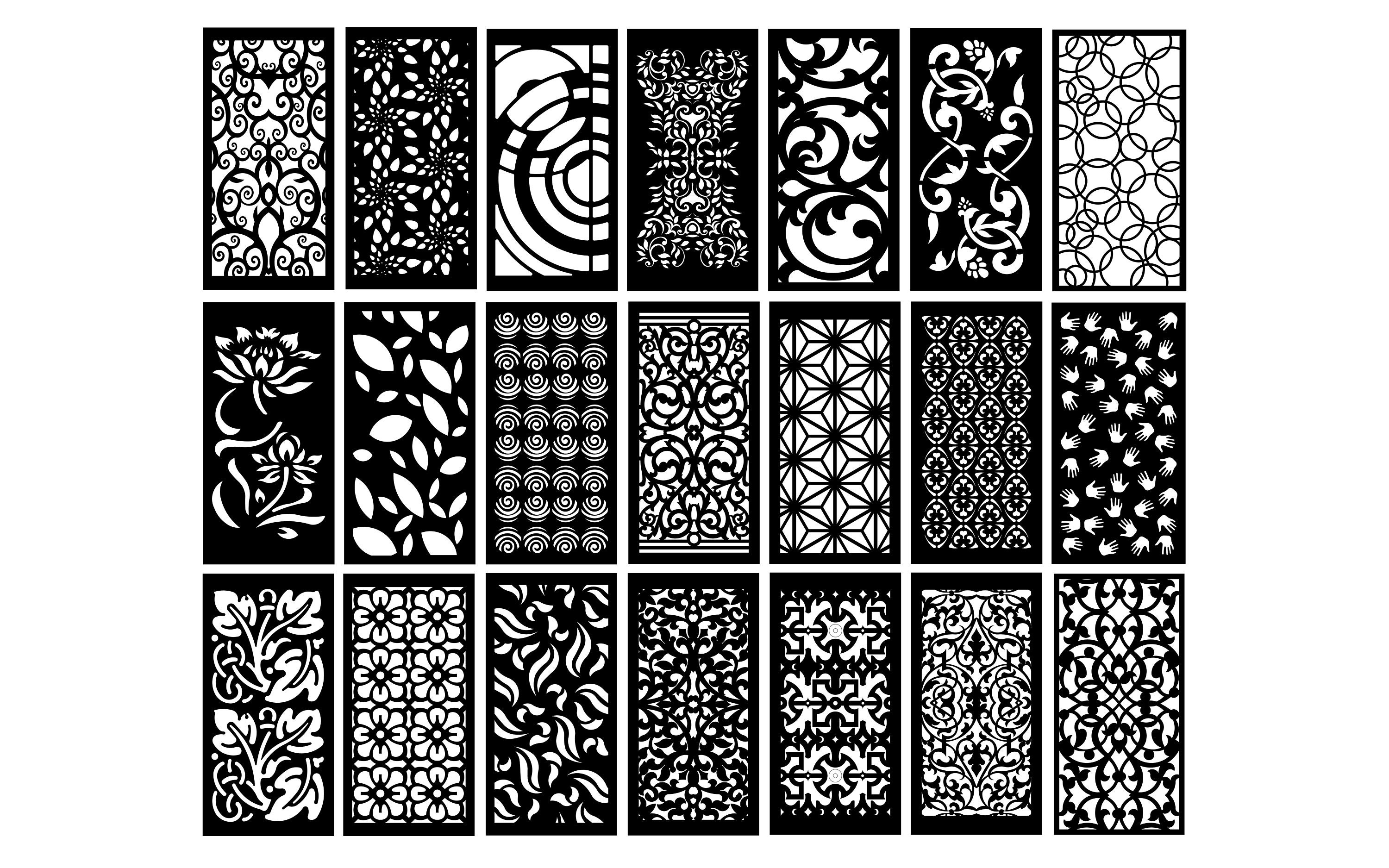 Dxf Shape Library 50% OFF 100+ Premium Files Dxf Geometric for CNC Laser Vector Dxf File ...
