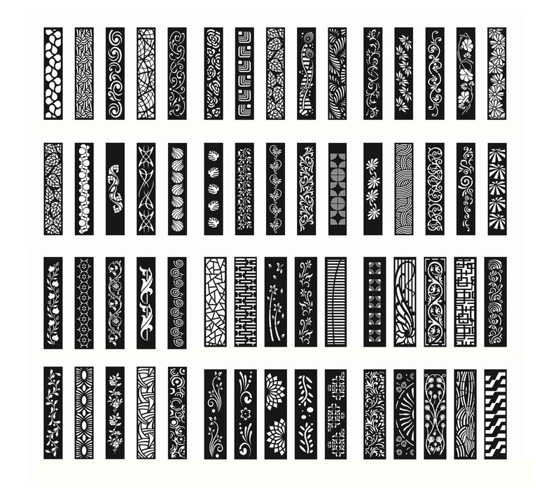 DXF Patterns File | Privacy Screen | Vinyl Decor | Panel Templates ...