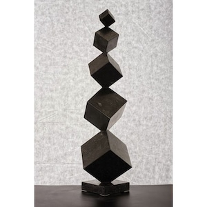 Handmade Five Cubes | Metal Art Different Size Cubes | Decorative Cube Sculptures | Freestanding Your Decor | For Unique Home Decor.