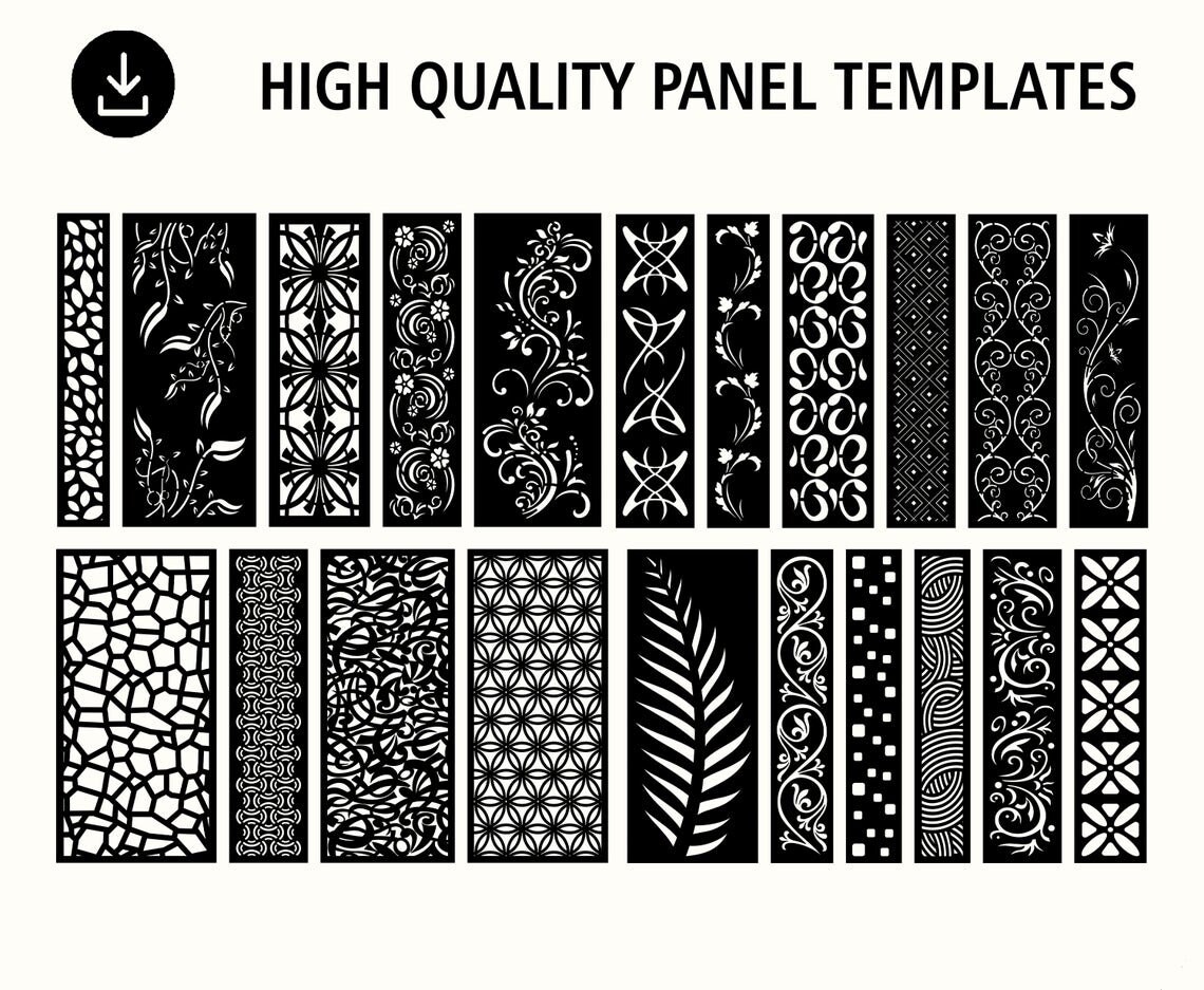 DXF Patterns File Privacy Screen Vinyl Decor Panel - Etsy