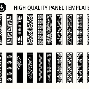 Room Divider | Privacy Screen | Decorative Panel | Stencil | Wall Handing | Laser cut | Plasma Dxf | instant download | digital download.