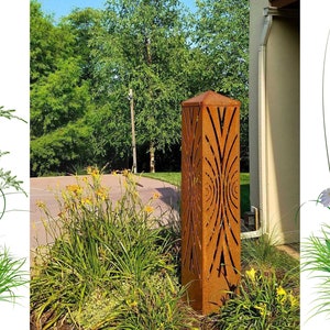 Garden Columns Landscape Design Set, Outdoor Decor, Architectural Elements, Patio Ornaments, Yard Art