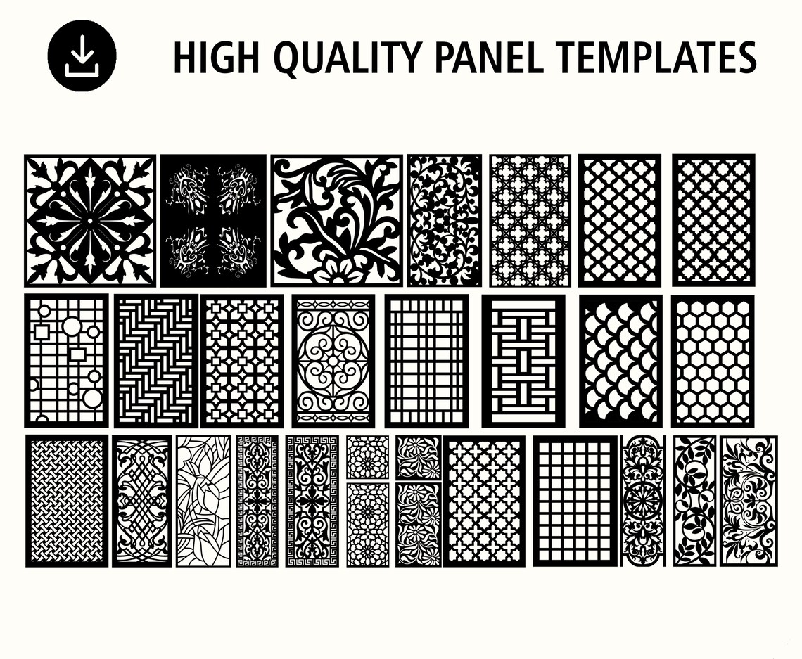 DXF Patterns File Privacy Screen Vinyl Decor Panel - Etsy