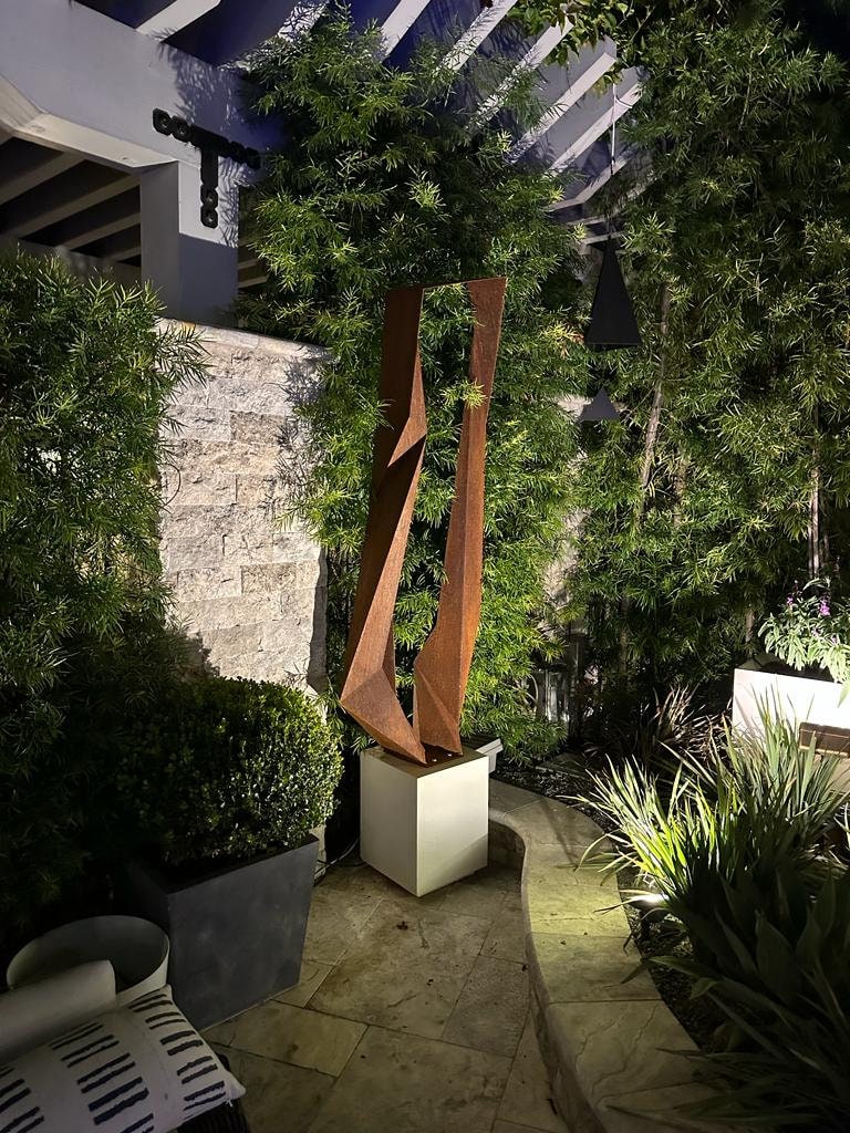 Modern Abstract Sculpture Outdoor Large Garden Sculptures Etsy