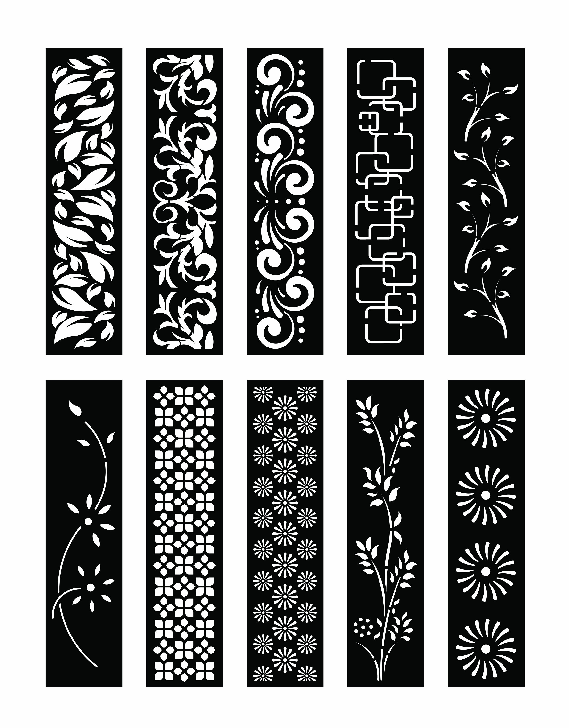 DXF Patterns File Privacy Screen Vinyl Decor Panel - Etsy