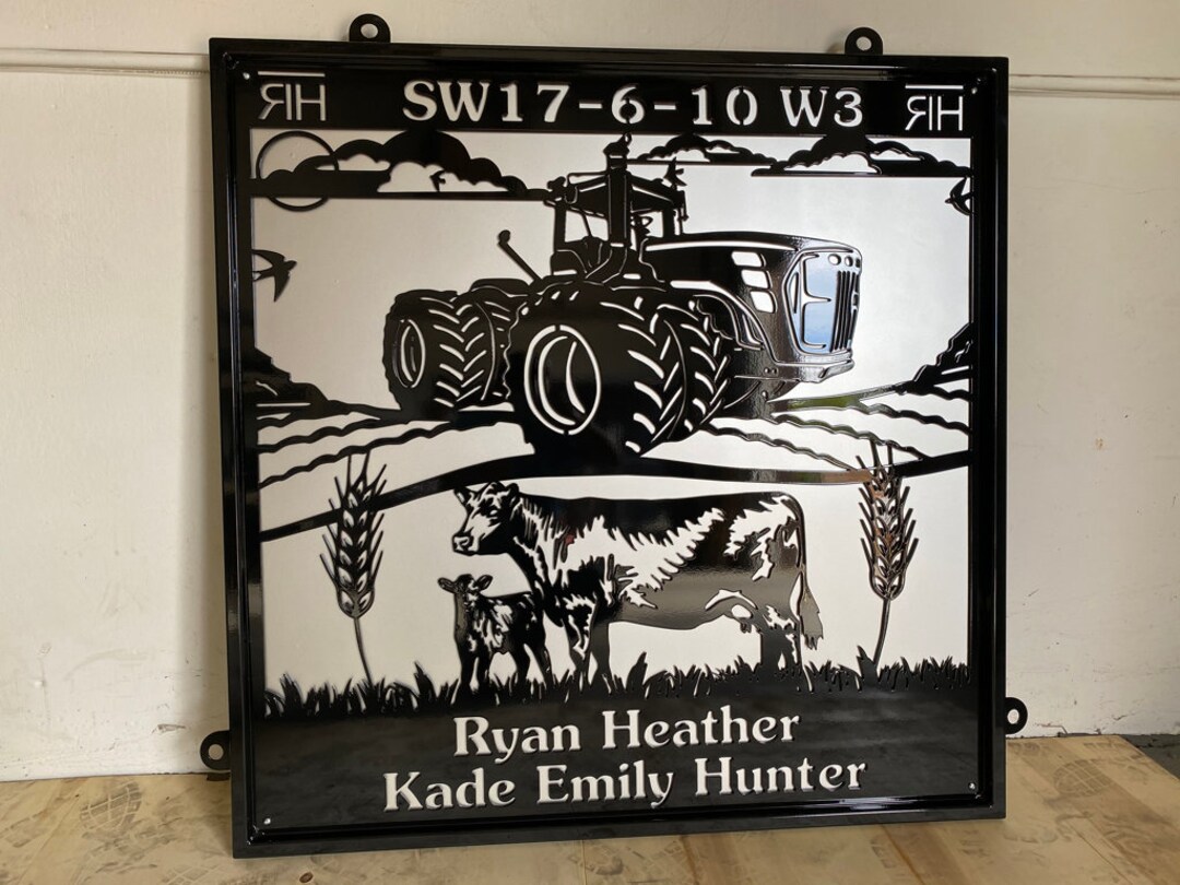 Custom Home Signs Farm Sign Board Design Laser Cut Metal Art Decorative
