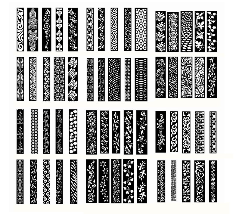 DXF Patterns File | Privacy Screen | Vinyl Decor | Panel Templates ...