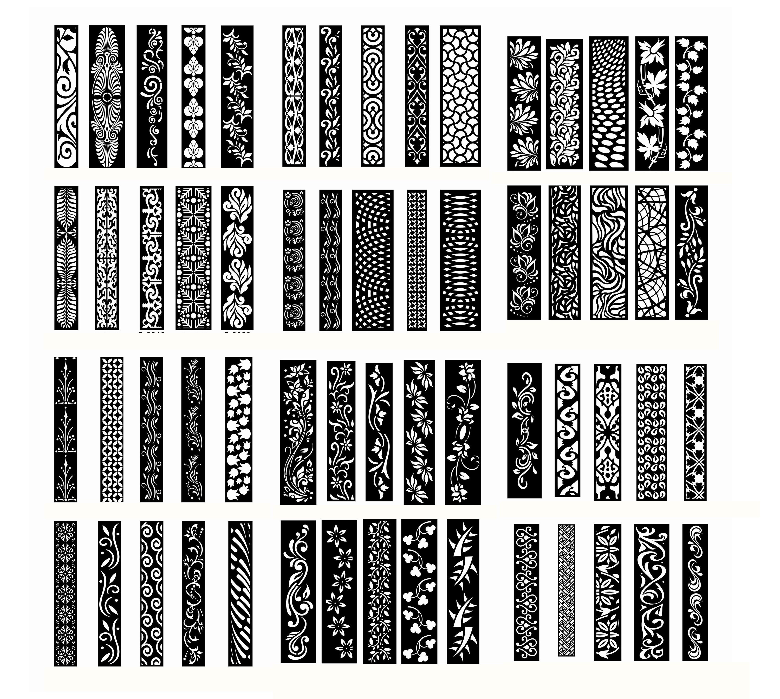DXF Patterns File Privacy Screen Vinyl Decor Panel Etsy India