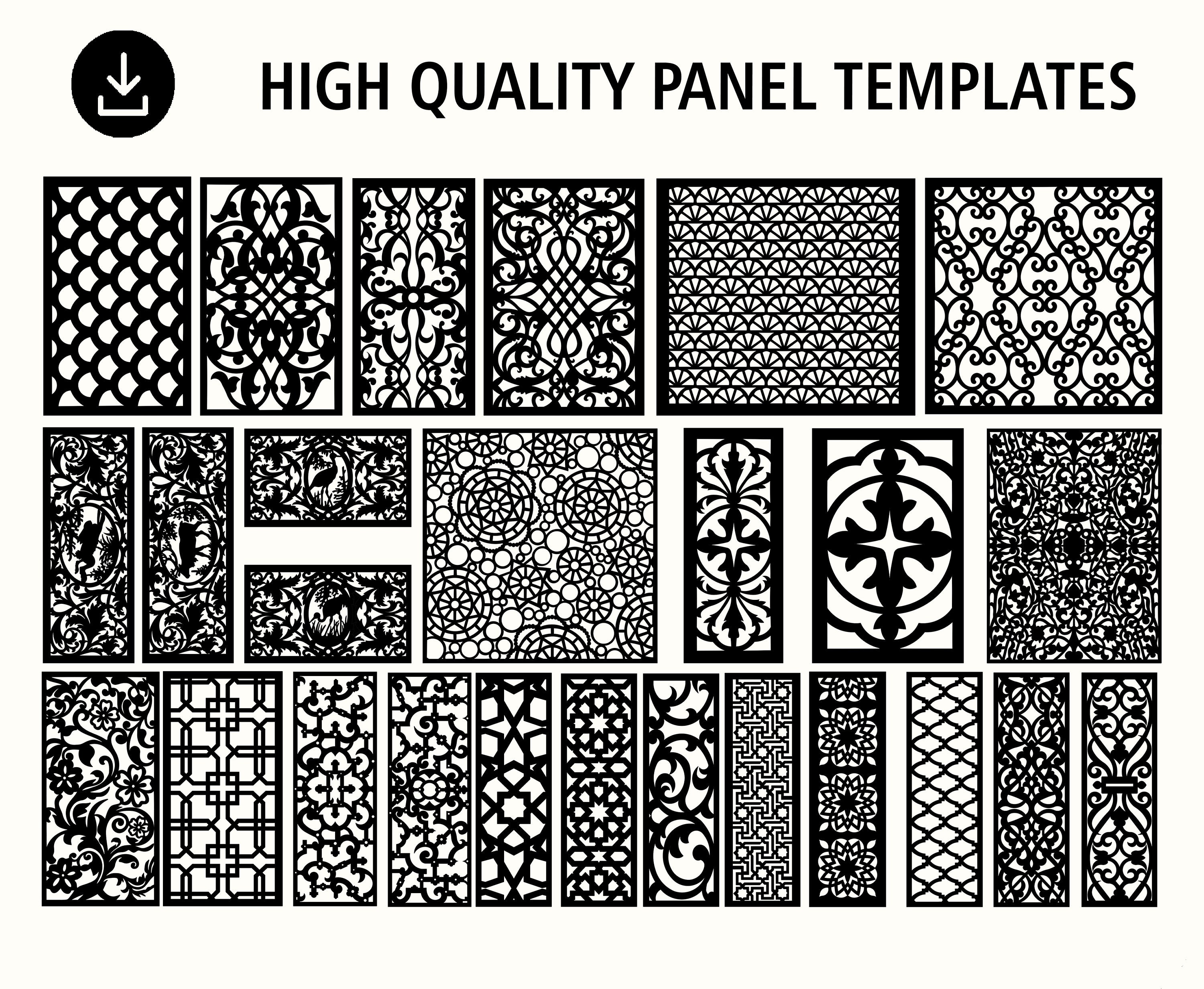 DXF Patterns File Privacy Screen Vinyl Decor Panel - Etsy