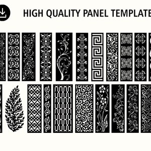 Room Divider | Privacy Screen | Decorative Panel | Stencil | Wall Handing | Laser cut | Plasma Dxf | instant download | digital download.