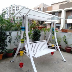 Superstar Metal Swing | Outdoor Swing Sets | Garden Porch | Handmade Metal Swing | Powder Coated | Premium Quality | Outdoor Family Swing.