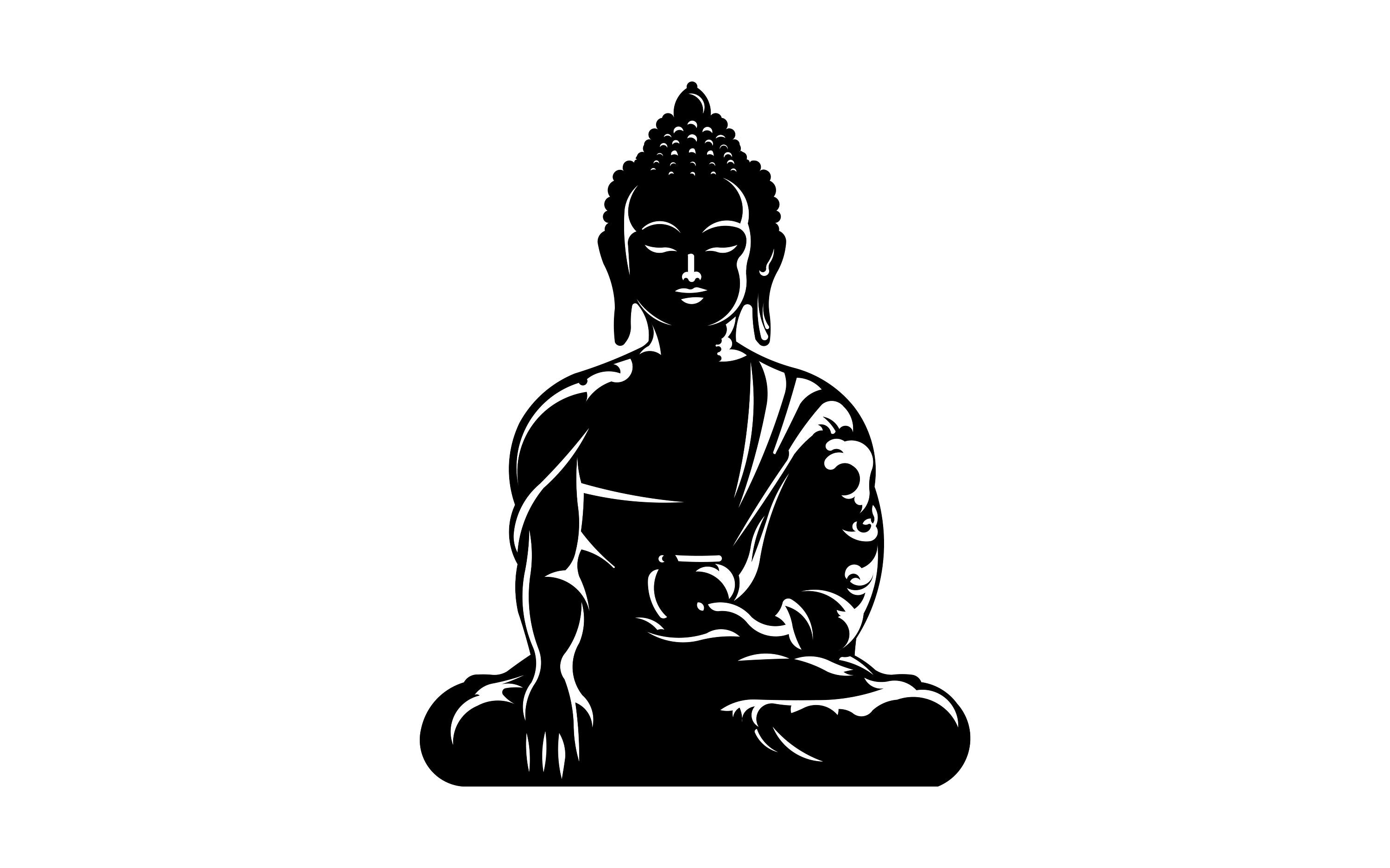 Buddha Laser | Gautama Buddha | Buddha Face | Design Vector