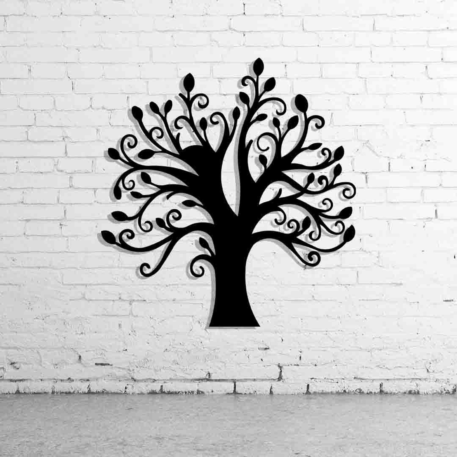 Tree Wall Hanging Home Decor Laser Cut Metal Wall Decor Home Etsy