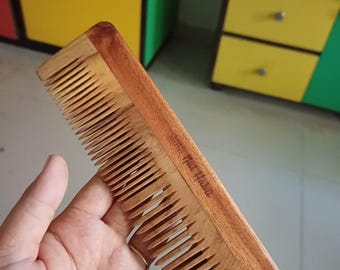 Peine de madera hecho a mano, peine ecológico, herramienta de peinado de madera, peine de madera natural, herramienta de belleza sostenible