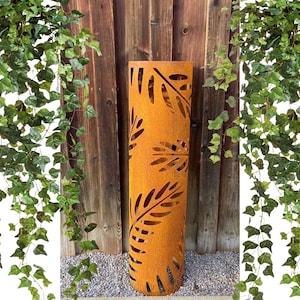 Metal Garden Columns, Landscaping Decor, Outdoor Column Decor, Garden Statue Stand, Landscape Enhancement