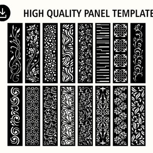 Sleek and Modern Decorative Panel DXF Design for Trendy Homes