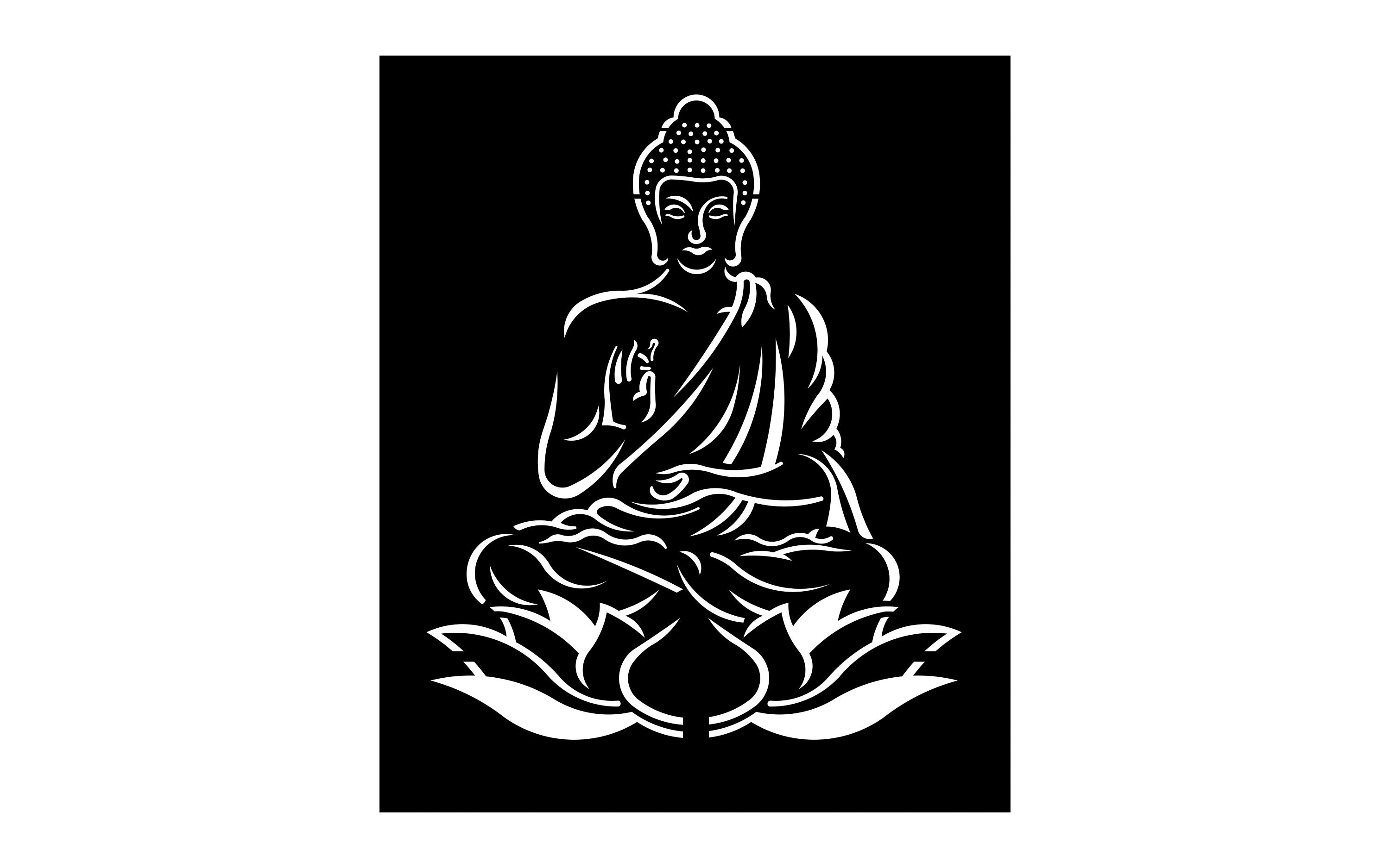 Buddha Laser Gautama Buddha Buddha Face Design Vector Laser Design Dxf ...