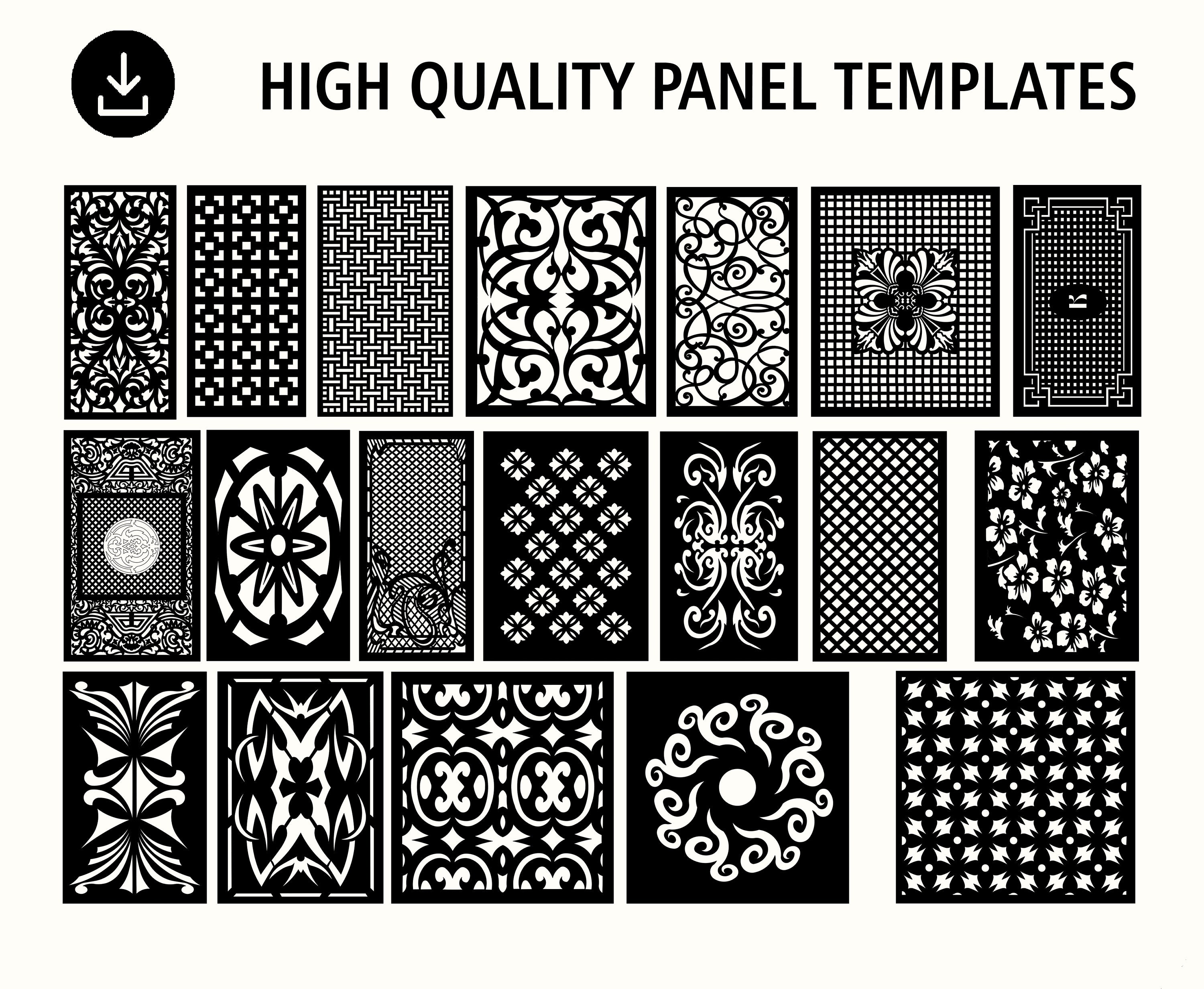 DXF Patterns File Privacy Screen Vinyl Decor Panel - Etsy