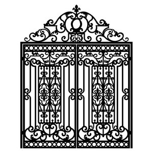 Main Gate | Gate Design | Iron Main Swing Gate | Metal Plasma | Laser Cut | Design Vector | Laser design | Dxf files | digital download.