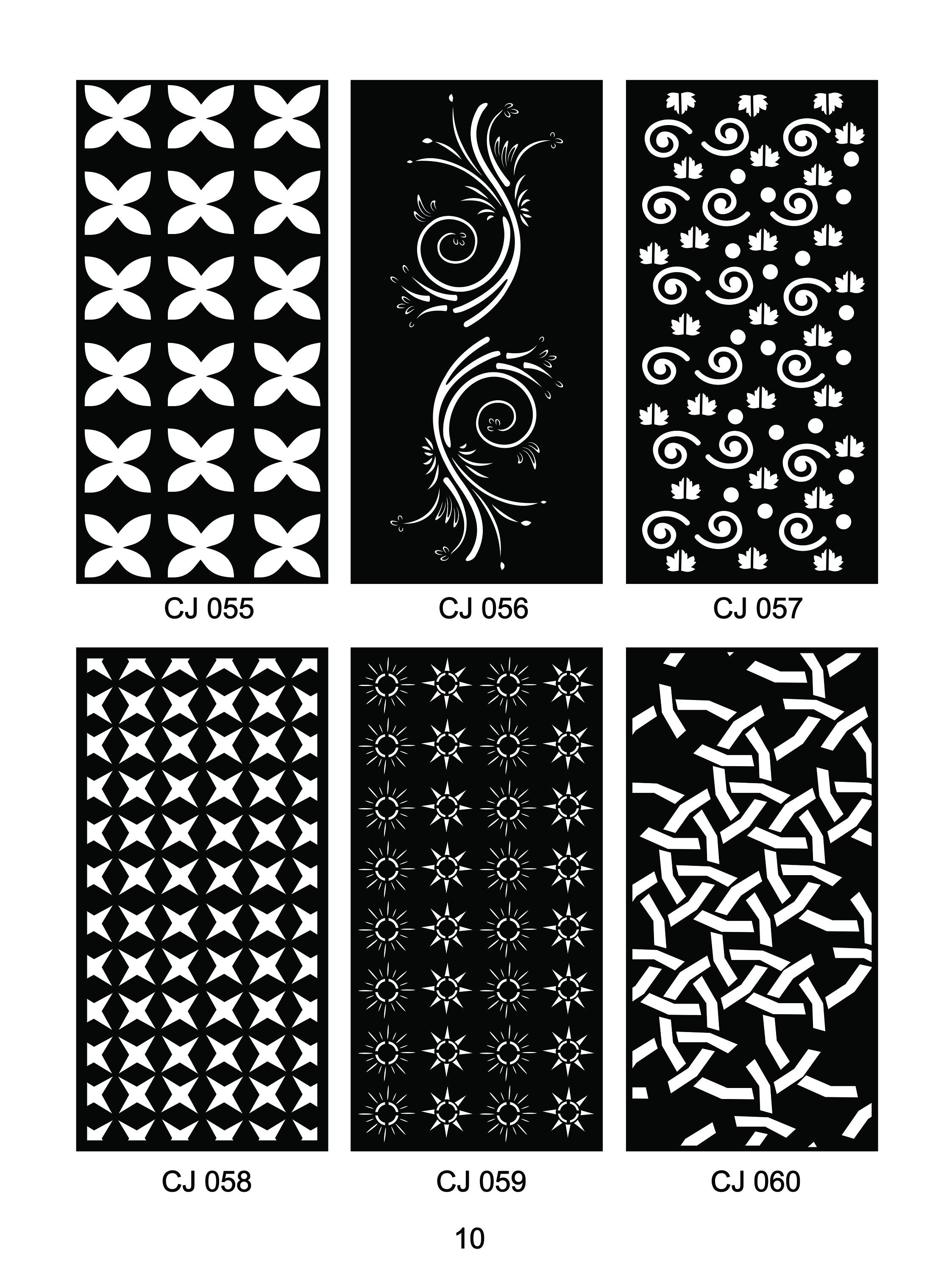 DXF Patterns File | Privacy Screen | Vinyl Decor | Panel Templates ...