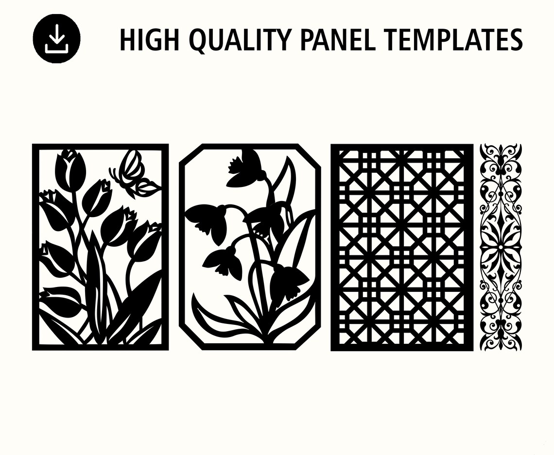 DXF Patterns File Privacy Screen Vinyl Decor Panel - Etsy UK
