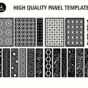 Room Divider | Privacy Screen | Decorative Panel | Stencil | Wall Handing | Laser cut | Plasma Dxf | instant download | digital download.