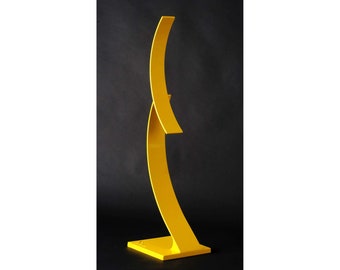 Escultura de arte de metal / Soporte decorativo / Escultura de piso de estilo elegante / Escultura de metal grande / Ligera y única / Fácil limpieza.