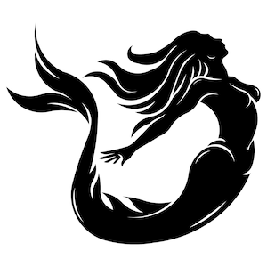 Mermaid Woman | Mermaid Fish | Bundle Svg | Metal Plasma | Laser Cut | Design Vector | Laser design | Dxf files | digital download.