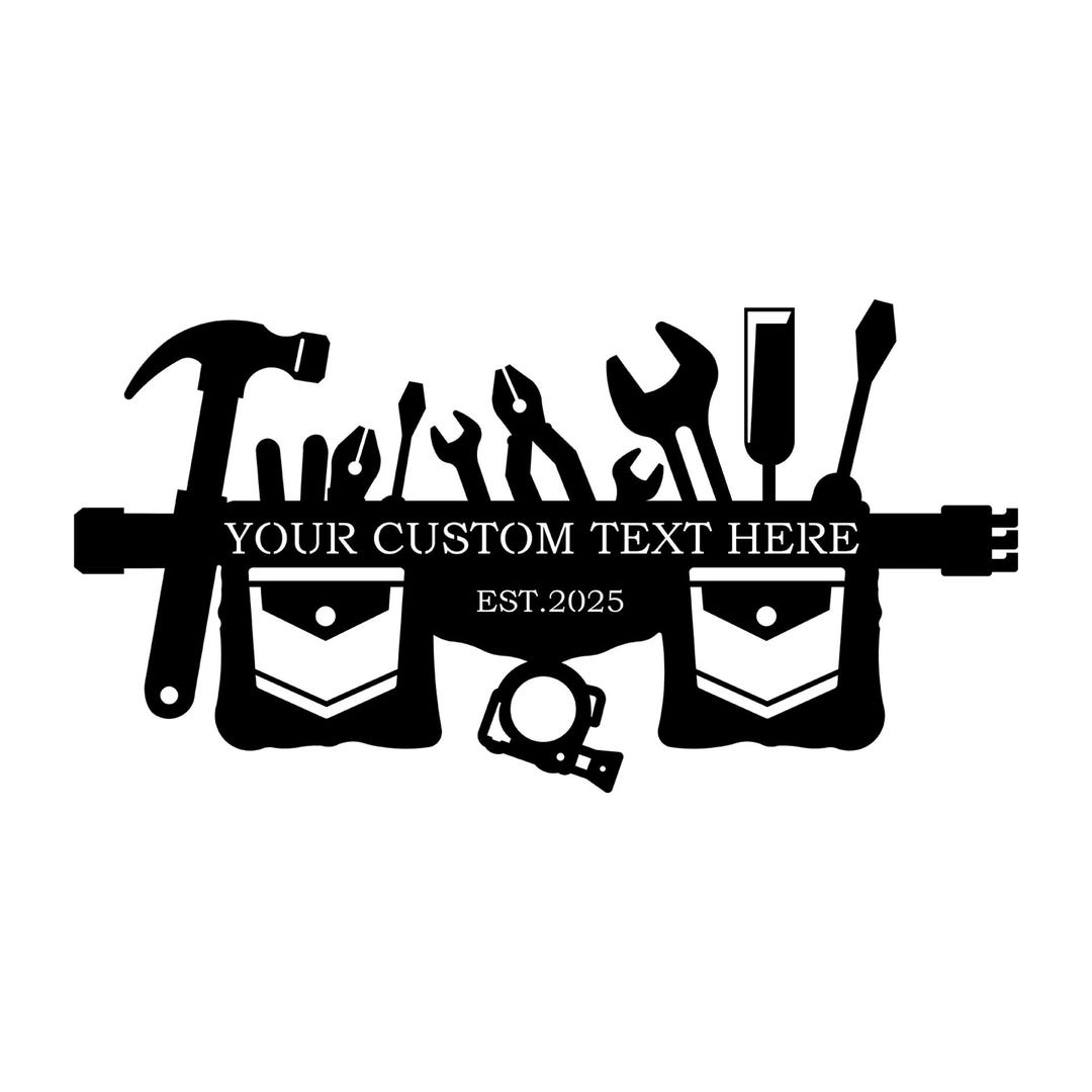 Tool Sign DXF File | Workshop Wall Art | Garage Tool Rack Cut File ...