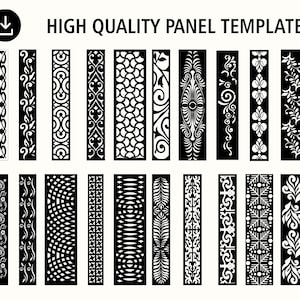 Room Divider | Privacy Screen | Decorative Panel | Stencil | Wall Handing | Laser cut | Plasma Dxf | instant download | digital download.
