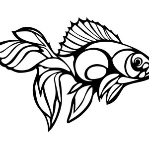 Fish | DXF file | Laser Cut | CNC Router | laser cut dxf | laser file svg | instant download | digital download.