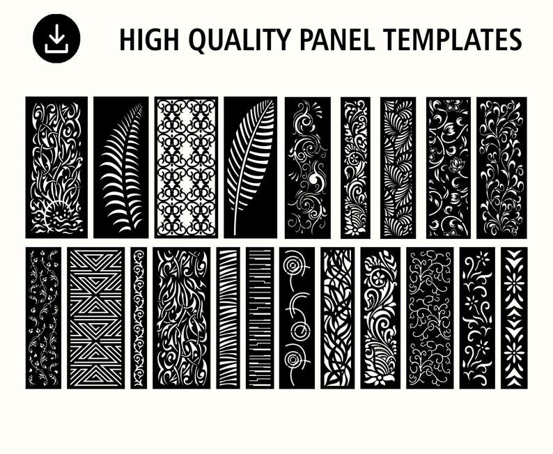 DXF Patterns File Privacy Screen Vinyl Decor Panel - Etsy