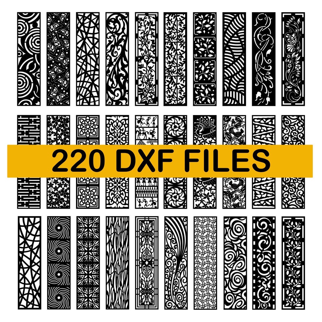 DXF Patterns File | Privacy Screen | Vinyl Decor | Panel Templates ...