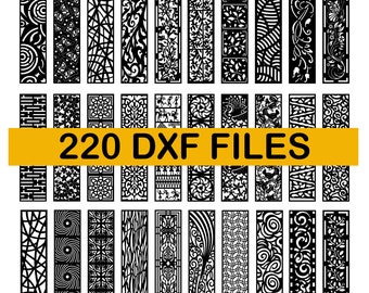DXF Patterns File | Privacy Screen | Vinyl Decor | Panel Templates | Silhouette | Stencil Vector | +220 Files included | instant download.