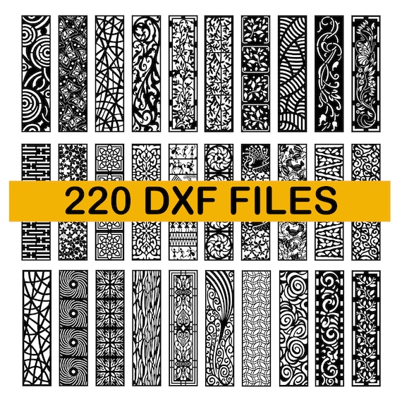 DXF Patterns File Privacy Screen Vinyl Decor Panel | Etsy