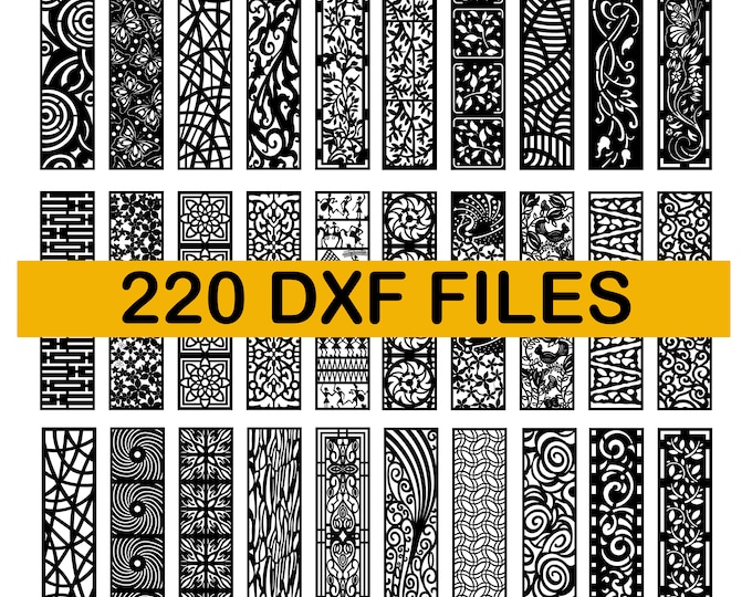 DXF Patterns File | Privacy Screen | Vinyl Decor | Panel Templates ...