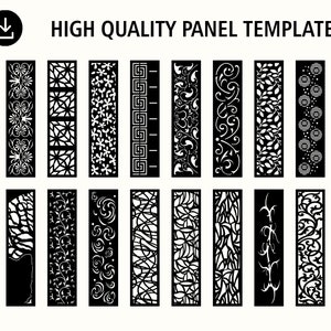 Room Divider | Privacy Screen | Decorative Panel | Stencil | Wall Handing | Laser cut | Plasma Dxf | instant download | digital download.