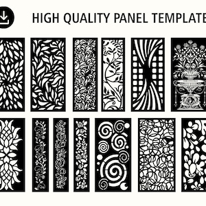 Room Divider | Privacy Screen | Partitions | Decorative Panel | Plasma Dxf | CDR, Svg, AI, Dxf, Jpg | digital download.