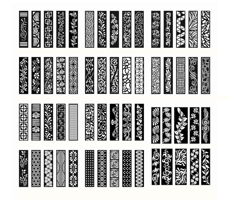 DXF Patterns File | Privacy Screen | Vinyl Decor | Panel Templates ...