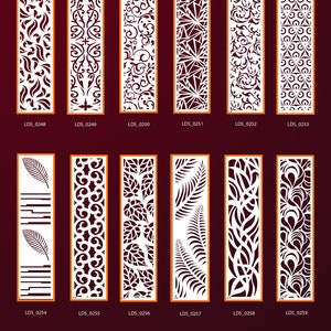 Room Divider | Privacy Screen | Partitions | Decorative Panel | Plasma Dxf | CDR, Dxf, Jpg | digital download.
