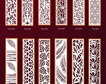 Room Divider | Privacy Screen | Partitions | Decorative Panel | Plasma Dxf | CDR, Dxf, Jpg | digital download.