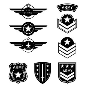 Military Logo | Military Badges | Design Vector | Laser design | Dxf files | CDR, Svg, AI, Dxf, Jpg | digital download.